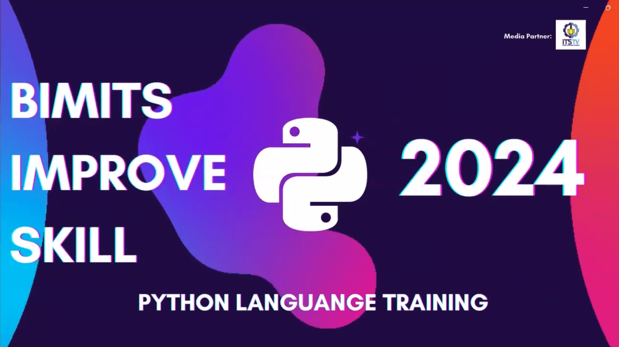 Pelatihan Bahasa Pemprograma Python yang digelar secara online melalui media zoom meeting